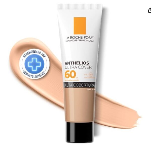 La Roche-Posay, Ultra Cover, Protetor Solar com Cor e Performance de Maquiagem